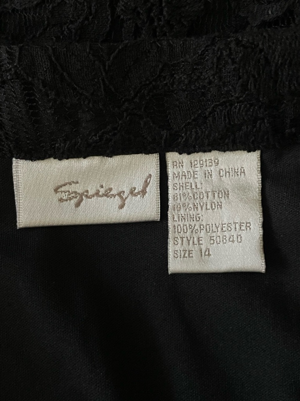 SOLD Vintage 1990s Spiegel Whimsigoth Boho Witchy Vampy Lace Maxi Skirt - Picture 8 of 8